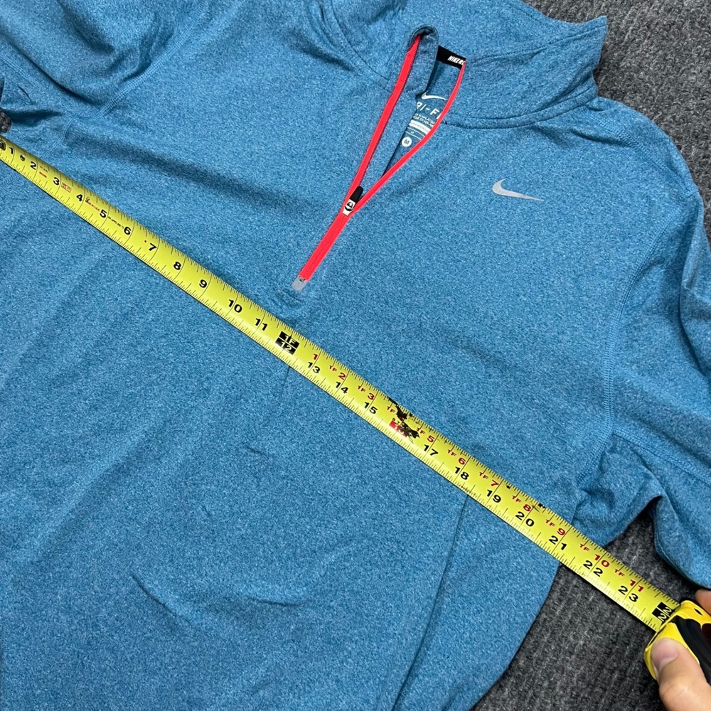 Nike Running Dri-FIT Element 1/4 Zip Pullover Blue Mens Medium 504606-413 ADV - Picture 5 of 9